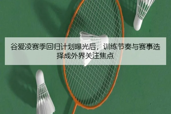 谷爱凌赛季回归计划曝光后，训练节奏与赛事选择成外界关注焦点